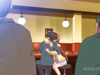 Punapää anime koulu nukke viettelee hänen eroottinen opettaja